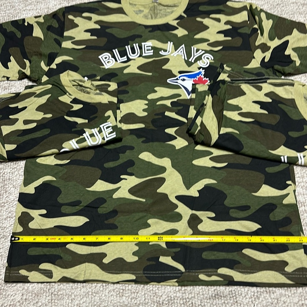 3 Toronto Blue Jays Camo T-shirts NWOT